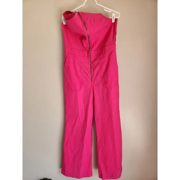 NWD Anthropologie Maeve The Naomi Workwear Jumpsuit Size 14 Pink $9E413 - Picture 2 of 16